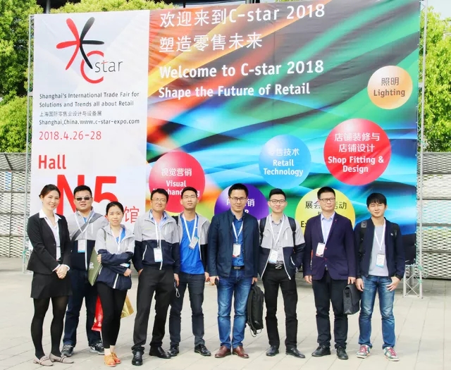晶泓科技透明LED顯示屏爭艷C-star 2018上海國際零售展，取得理想效果完美落幕(圖2)