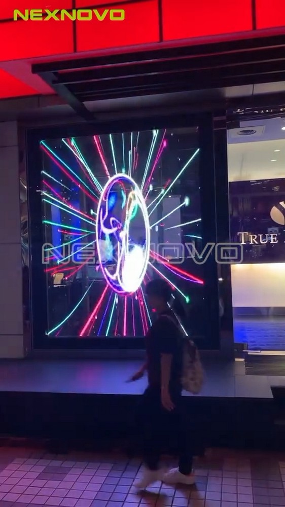 臺灣TRUE FITNESS 古亭健身館透明LED顯示屏項(xiàng)目(圖1)