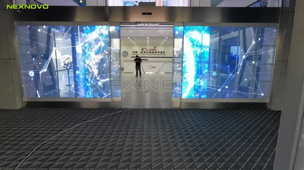 徐州空港開發(fā)區(qū)智慧展廳移動門項(xiàng)目(圖1)